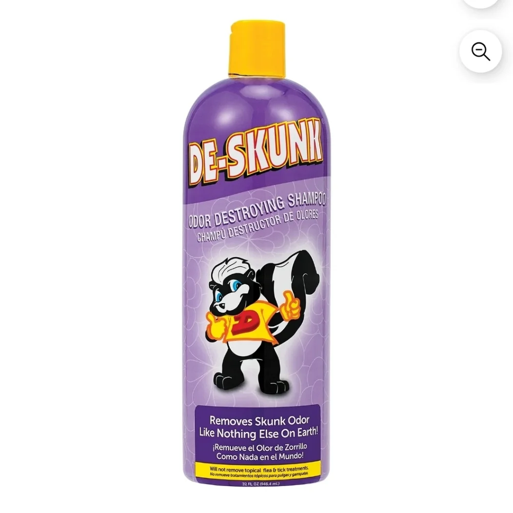 De-Skunk Odor Destroying Shampoo For Pets 32 Fl Oz